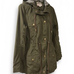 Merona Olive Utility Jacket with Hood